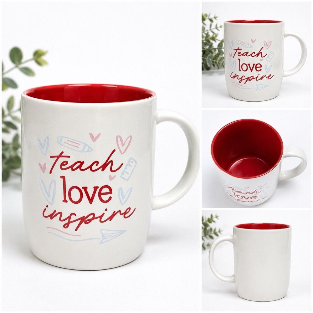 Teach love inspire coffee mug